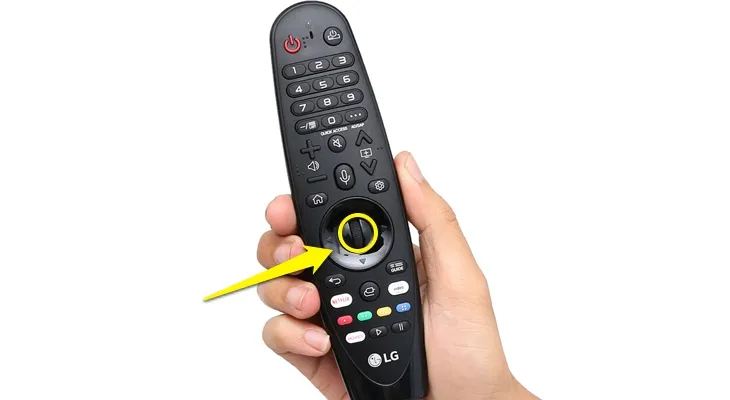 cách mở điều khiển tivi lg
