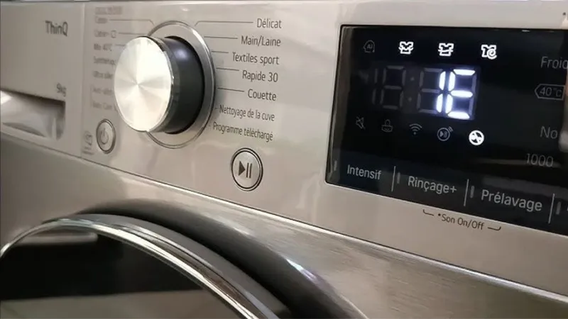 Máy giặt LG báo lỗi IE