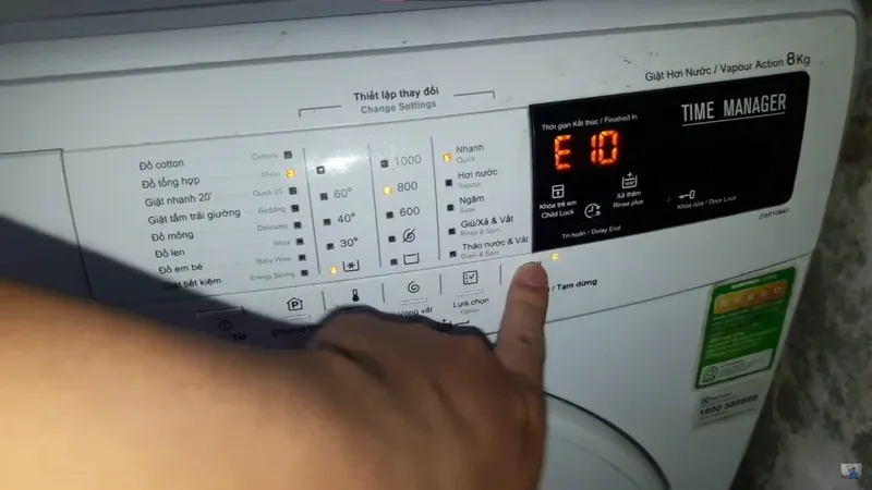 Thumbnail Lỗi E10 máy giặt Electrolux – Nguyên nhân, cách khắc phục và phòng tránh